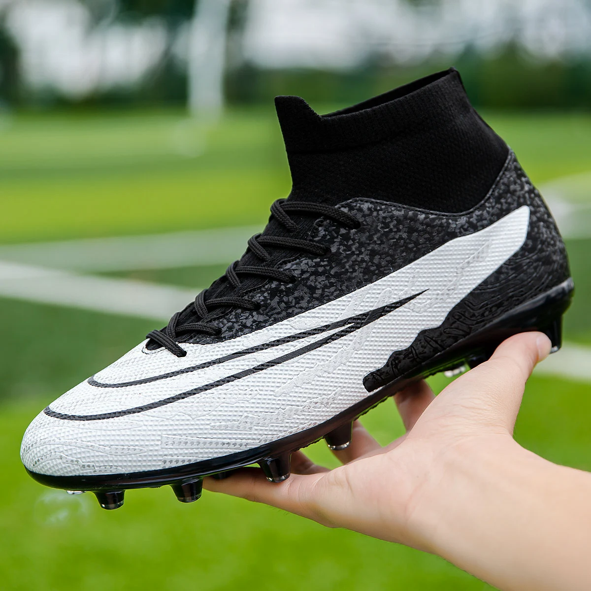 Manufacturer Customize Make Your Own Society Field ag hg football soccer shoes boots used in stock