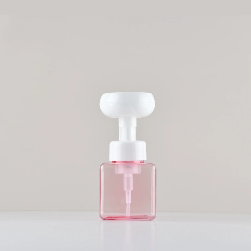 250ml 450ml 650ml soap handwash flowers foam bottle facial cleanser empty Recyclable bottles can be divided into bottles