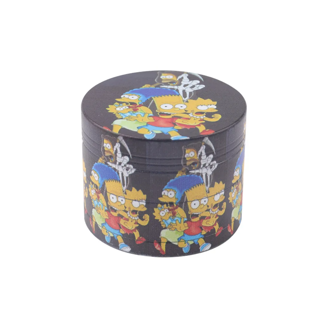 Аксессуары для курения Lvhe с логотипом на заказ, 4 штуки, цинковые Симпсоны, УФ-печатная шлифовальная машина