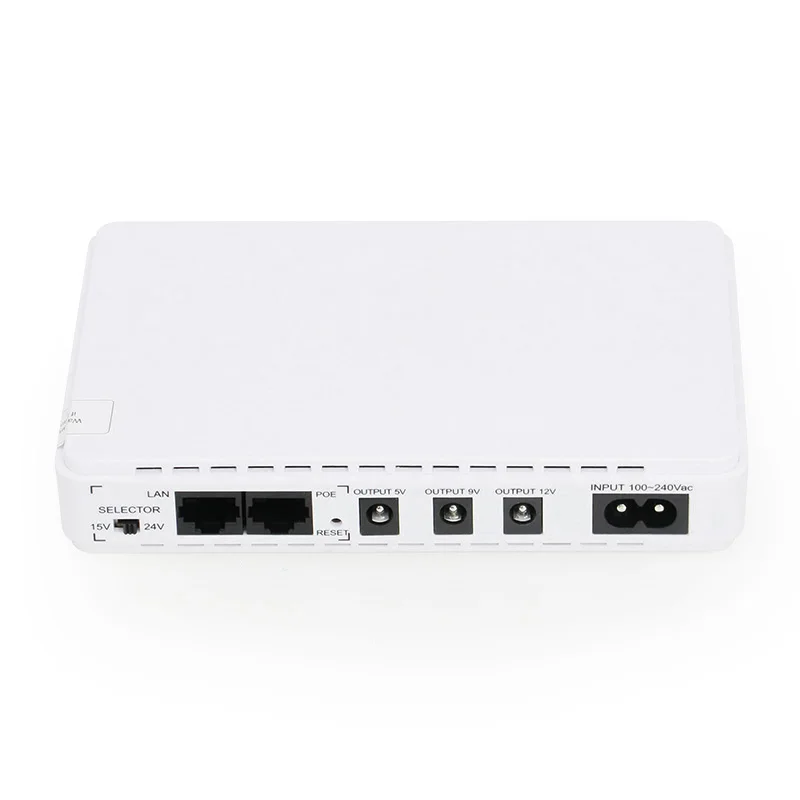 SKE DC UPS 5V to 24V USB Port Uninterruptible Power Supply with 5-Hour Backup POE 15V 24V Mini UPS