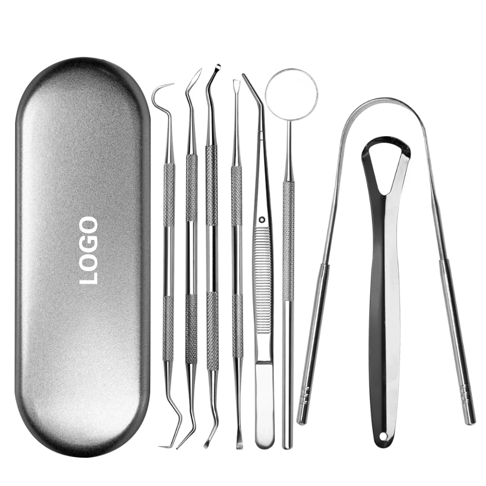 Dental Cleaning Kit Plaque Remover Tartar Scraper Stainless Steel Oral Care Tools Teeth Cleaning Dental Hygiene