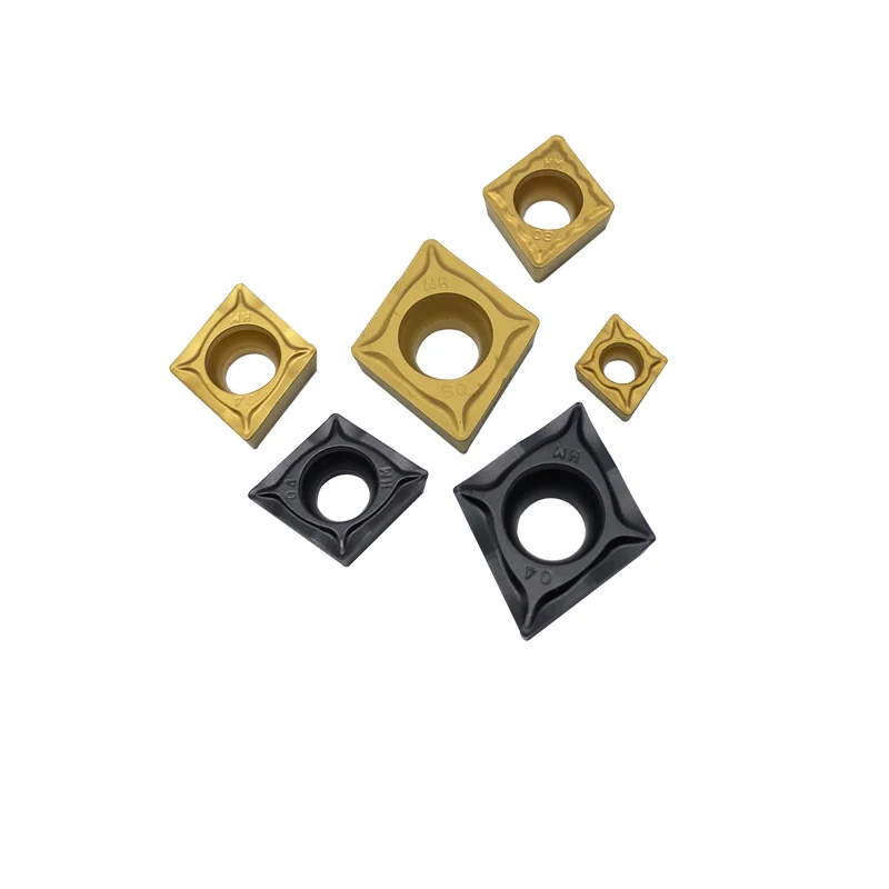 Diamond shaped NC turning blade CCMT09T304 carbide inner hole turning blade machining steel lathe