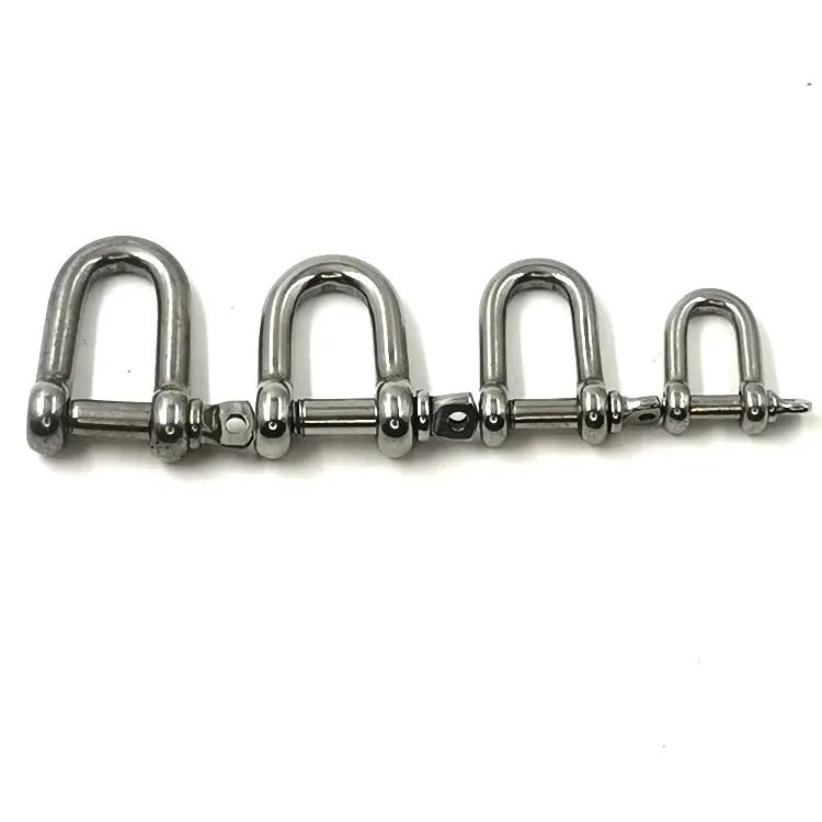 European Type Dee Shackle 304D Stainless Wire Rope with Forged Heavy Duty Lifting Anchor for Mining Applications Drop Forged