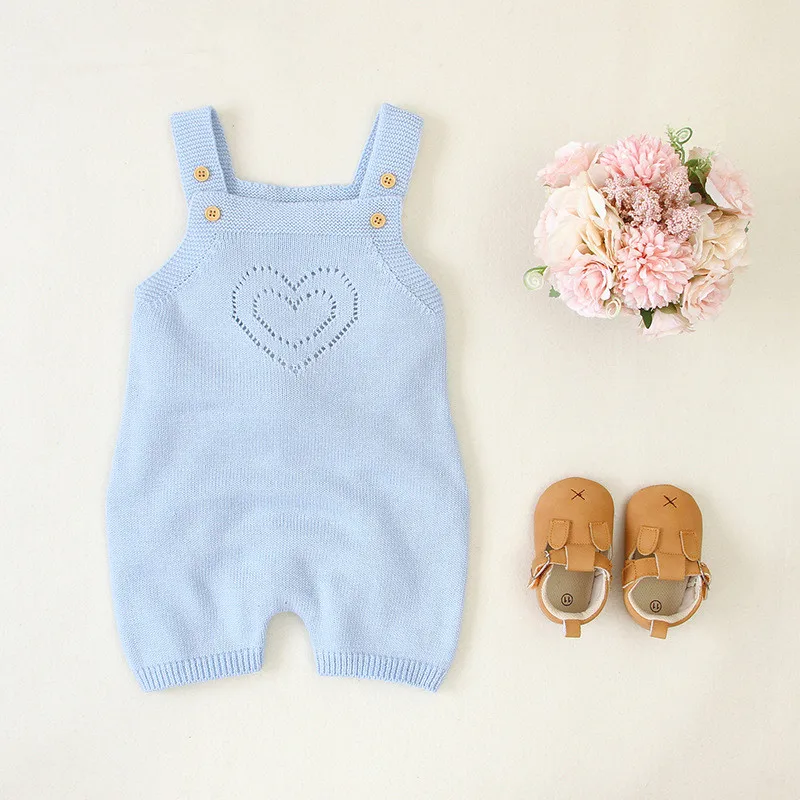 2021 Baby Girls and Boys Summer Clothes Cotton Knitted Infant Rompers Baby Romper with Cute Rabbit