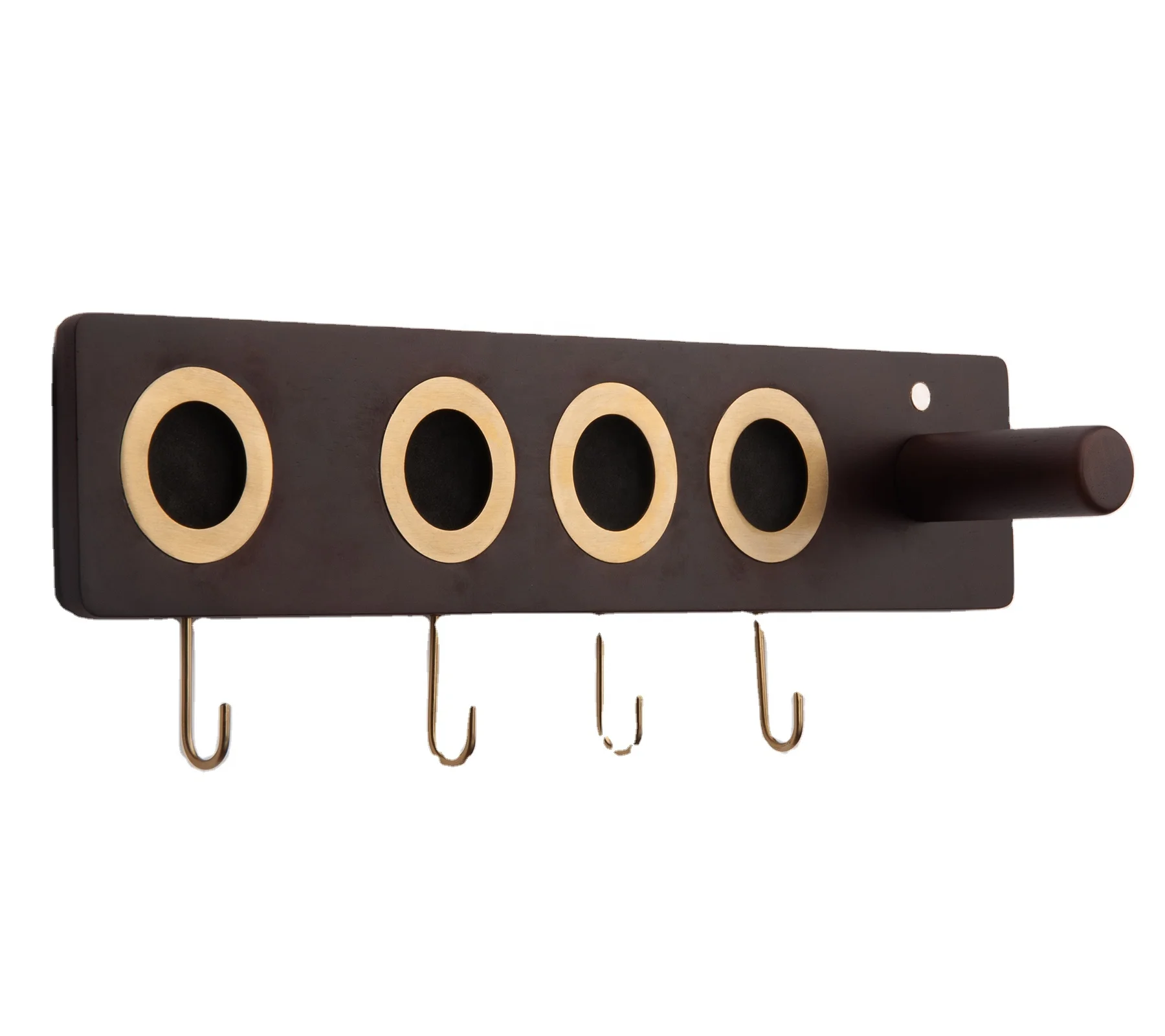 Custom Compatible Dyson Dryer Wall Mounted Solid Wood Hair Care Tools Holder With Magnets