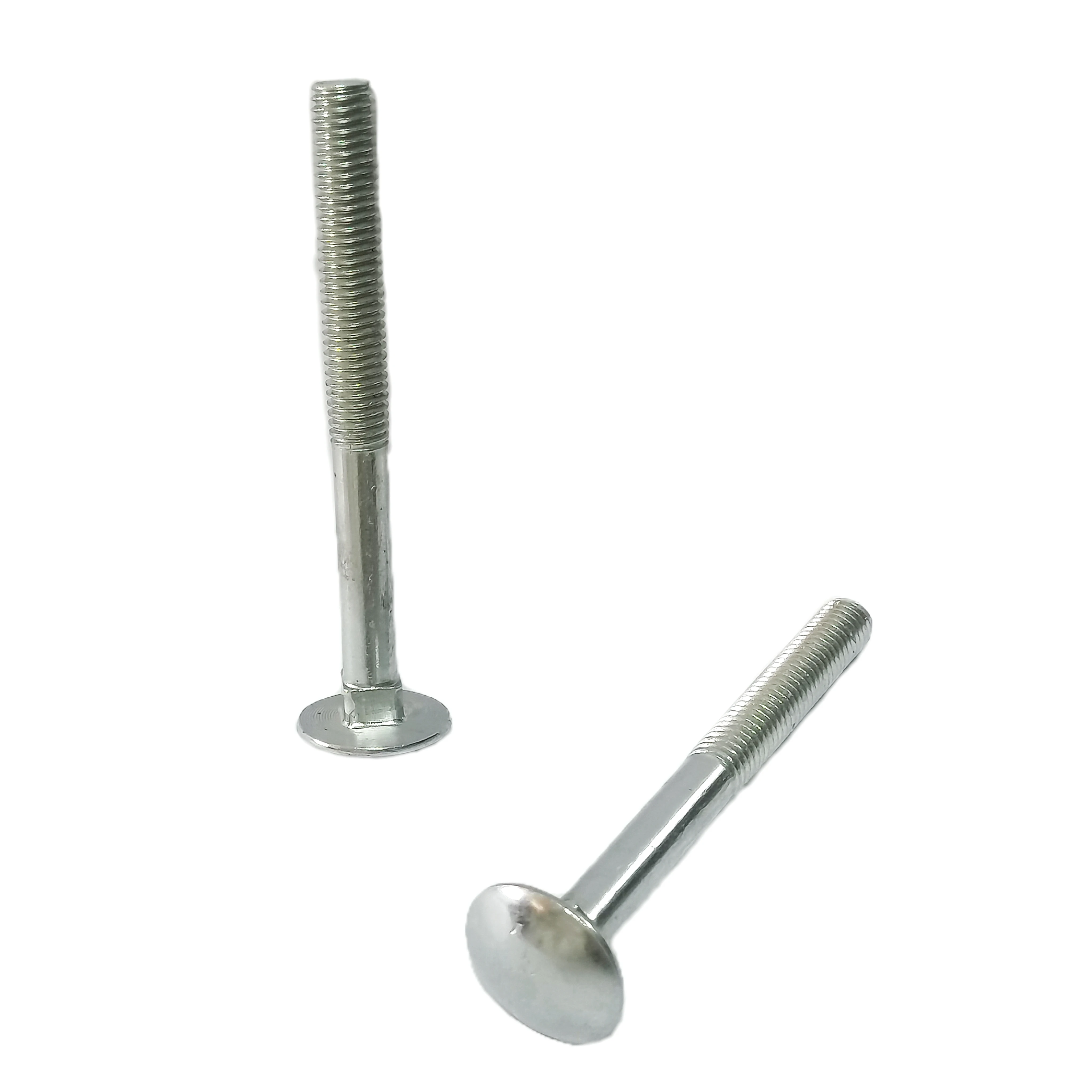 M5 M6 M8 M10 M12 M16 M20 Galvanized Round Head Square Neck Bolts Nuts DIN603 Bolt Carriage Bolts ZINC DIN Customized Size CN;HEB