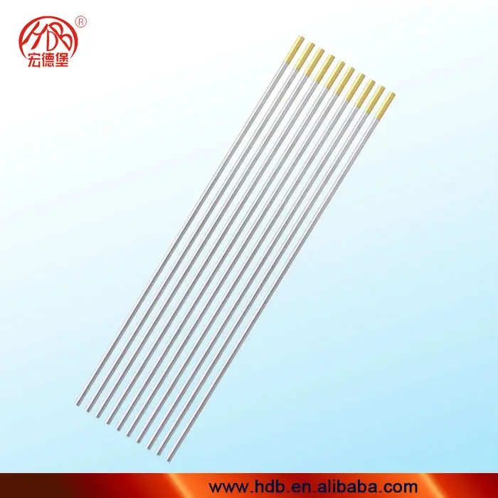WL15 Tungsten Electrode Good Quality Low Burn Rate For Argon Arc Welding
