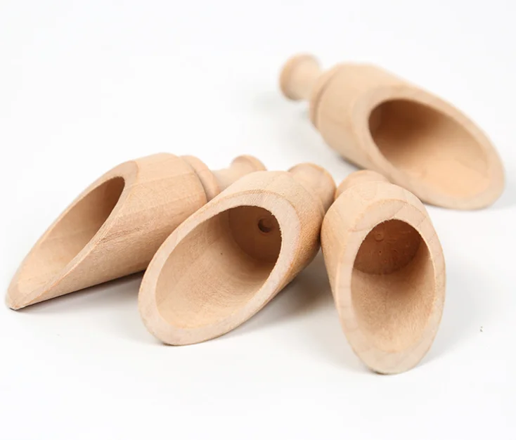 
Mini Wooden Kitchen Utensils Items Candy Flour Tea Coffee Spoon Bath Sugar Salt Measuring Scoop with Short Handle 