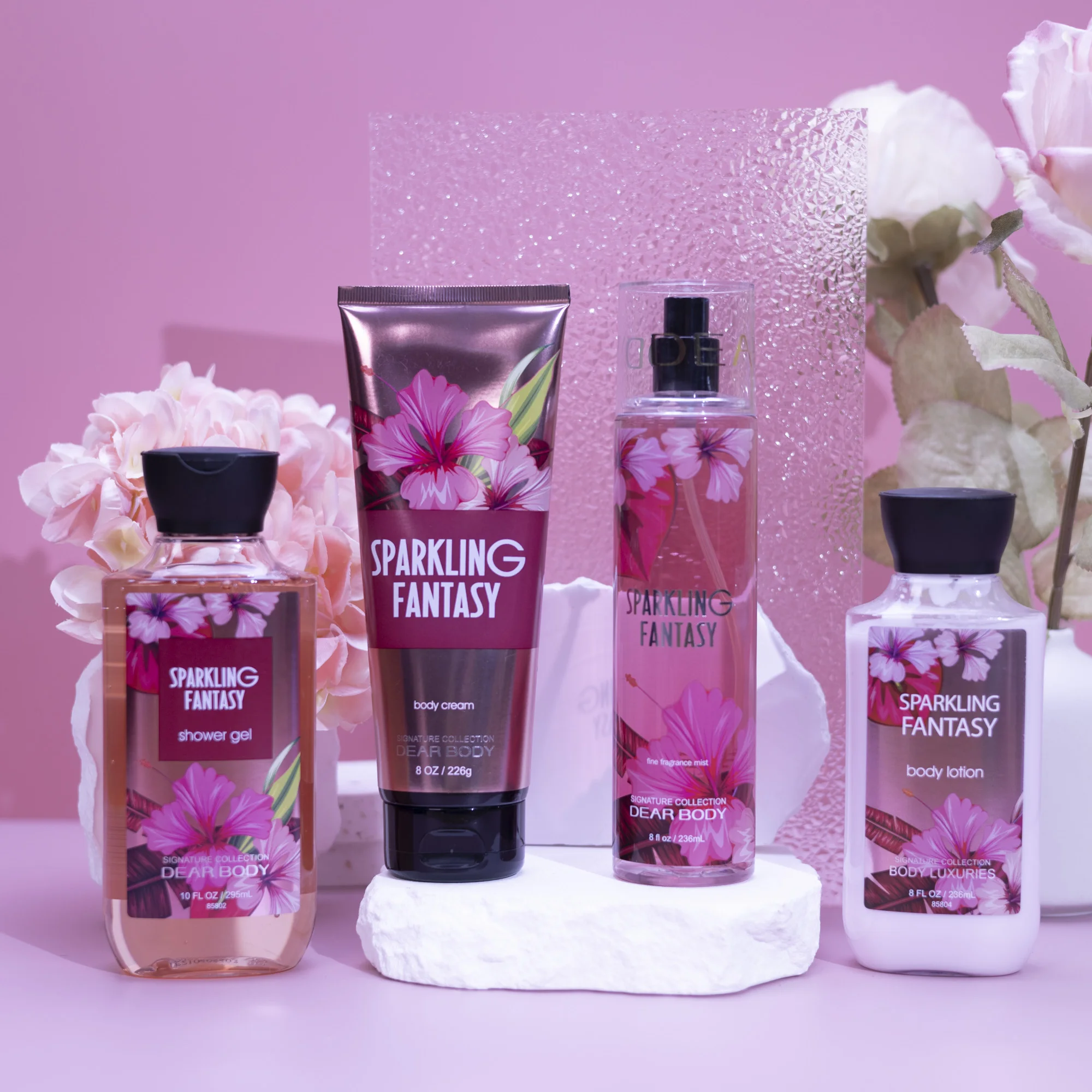 Best quality skin care set body lotion nourishing skin body lotion cream butter shower gel