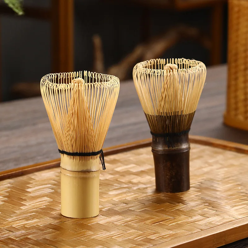 Factory Price Logo OEM Eco-friendly Handmade Chasen Matcha Tea Whisk Bamboo Whisk and Hooked Scoop  Tea Whisk for Matcha