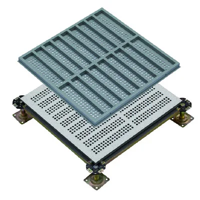 High Quality Antistatic Air-Flow Raised Access Floor in all steel used for computer room,data center