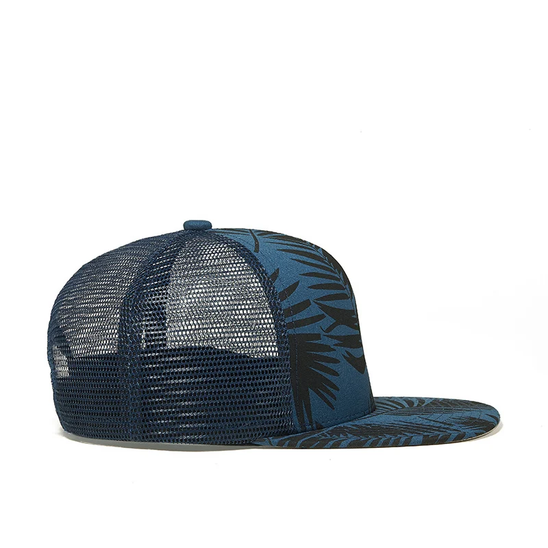 flat brim 5 panels sublimation high crown quality mens trucker hats