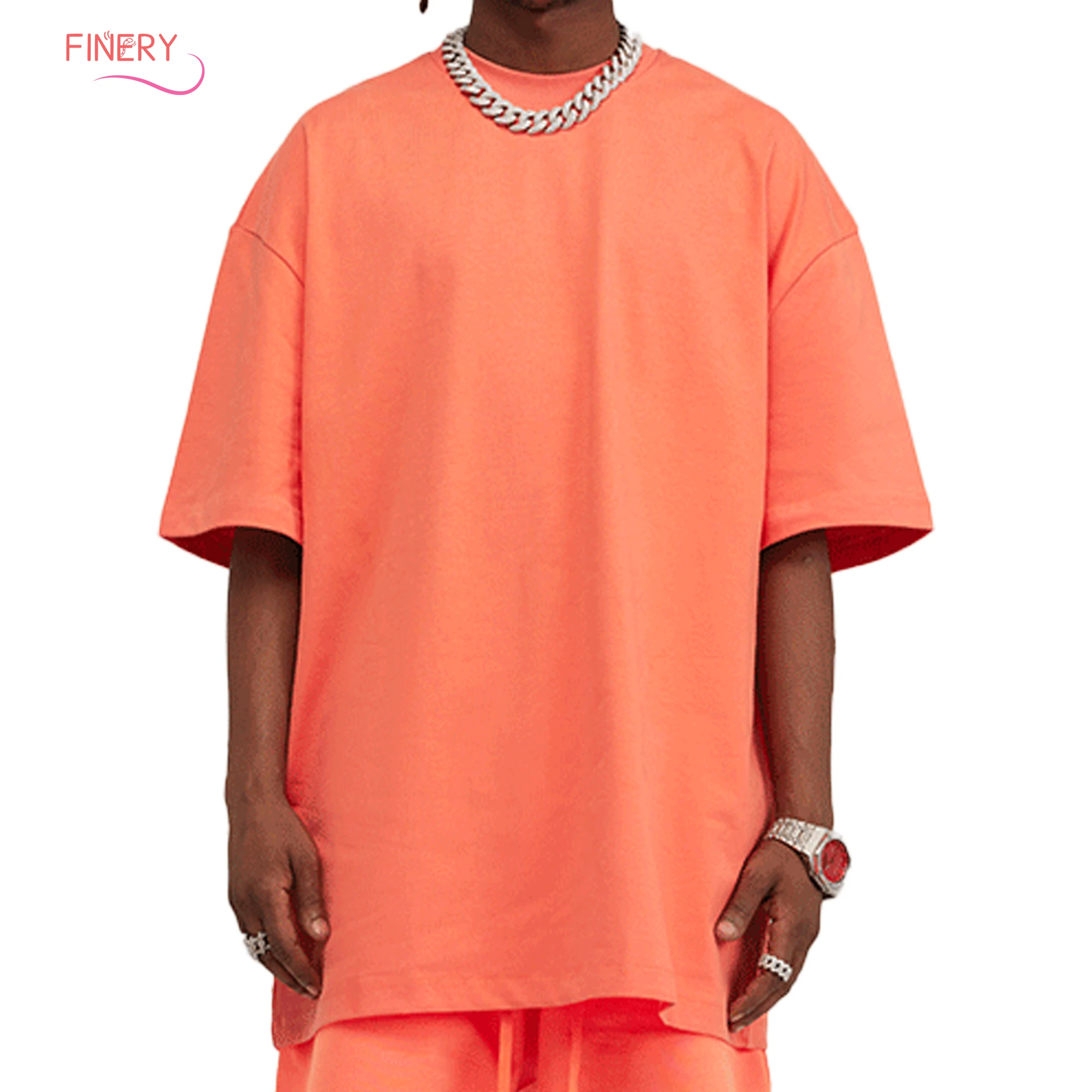 customized manufacturer high quality 305 gsm heavy weight 100%cotton summer solid color true classic white tee shirt homme coton