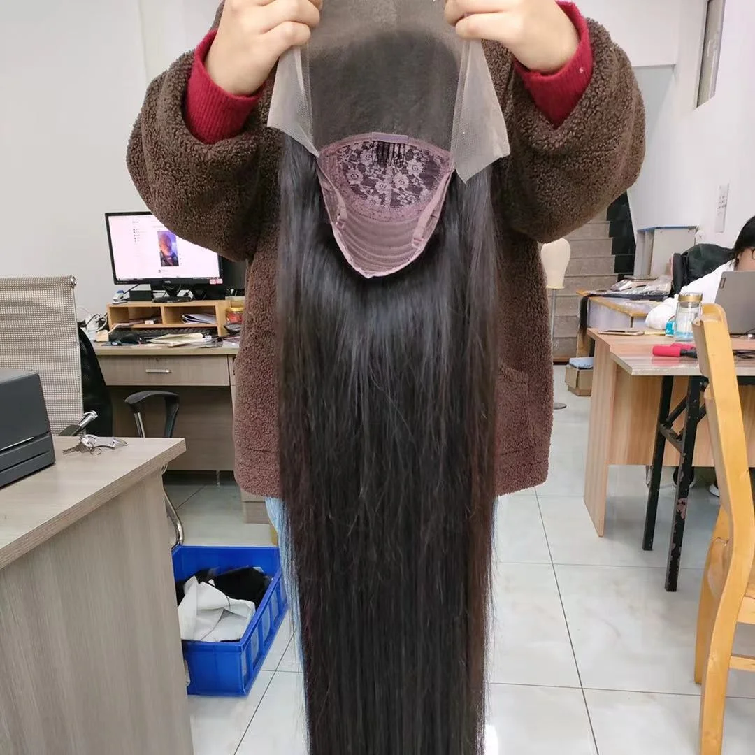 Amara fast delivery 40inch long hair wholesale straight lace wig bundle hair vendor high quality vietnamese raw in stock