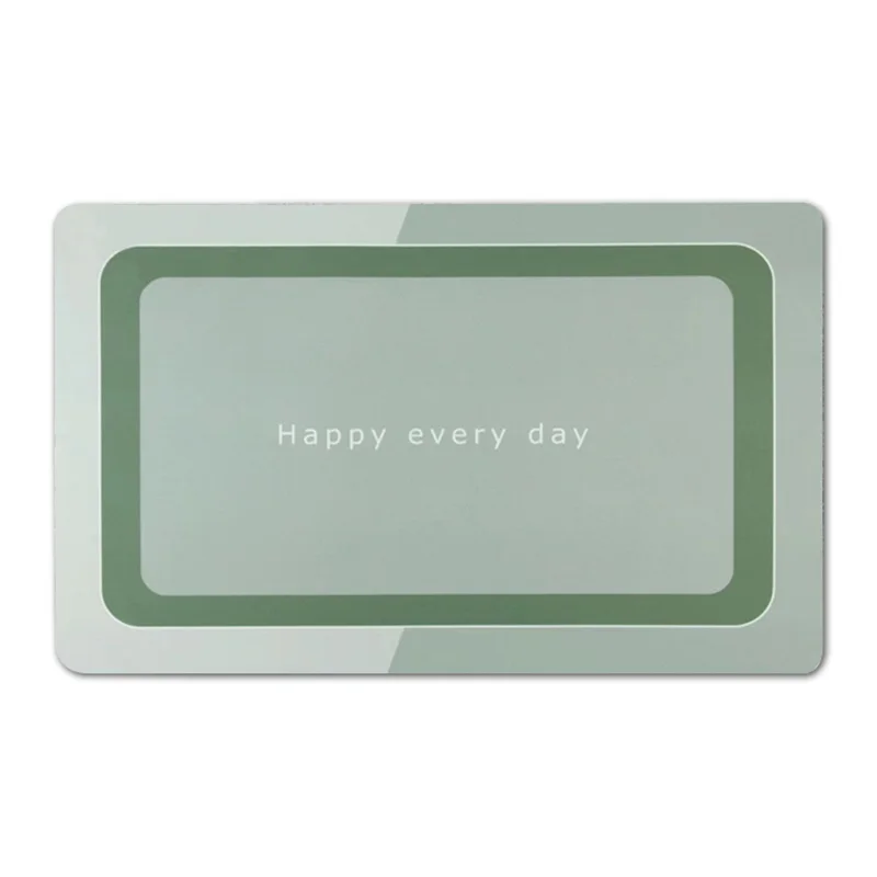 Factory custom Water Absorbent Rug anti slip absorb diatom mud diatomite bath mat Non Slip bathroom mat