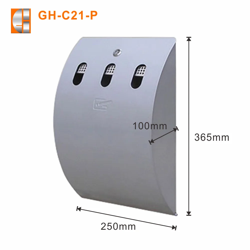 Custom Smoking Wall Mounted Ashtray Cigarette Butt Bins