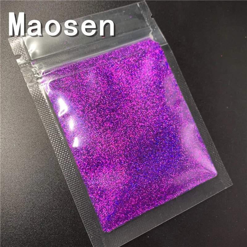 Объемная очень тонкая блестящая 1/128 голографическая пудра для