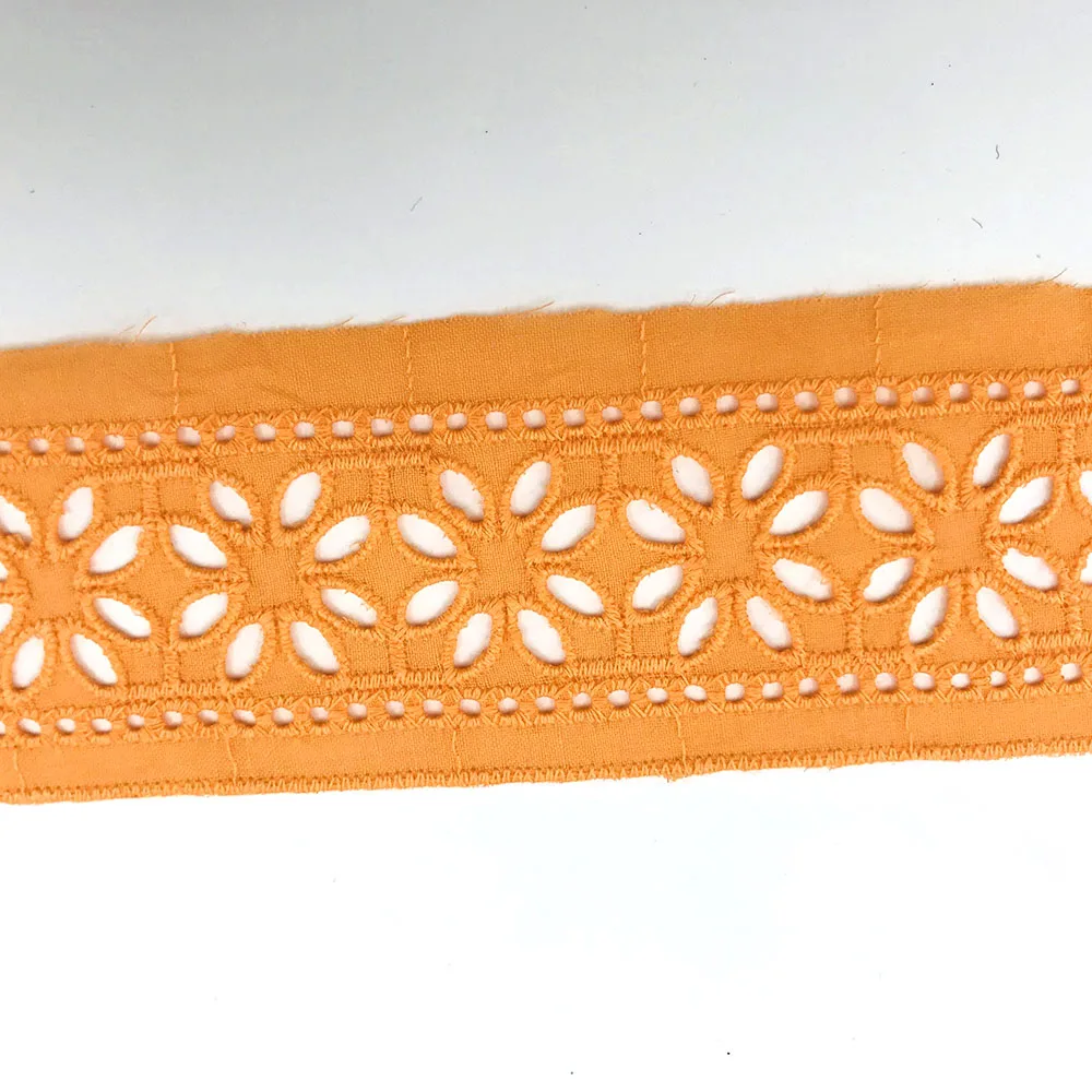 High Quality Wholesale Swiss Dubai Embroidered Cotton Tulle Lace Fabric African Net Embroidery Lace