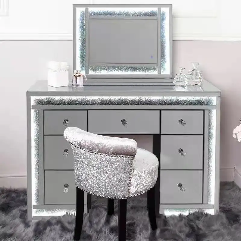Bedroom Furniture Crush diamond  Makeup Vanity Dressing Tables