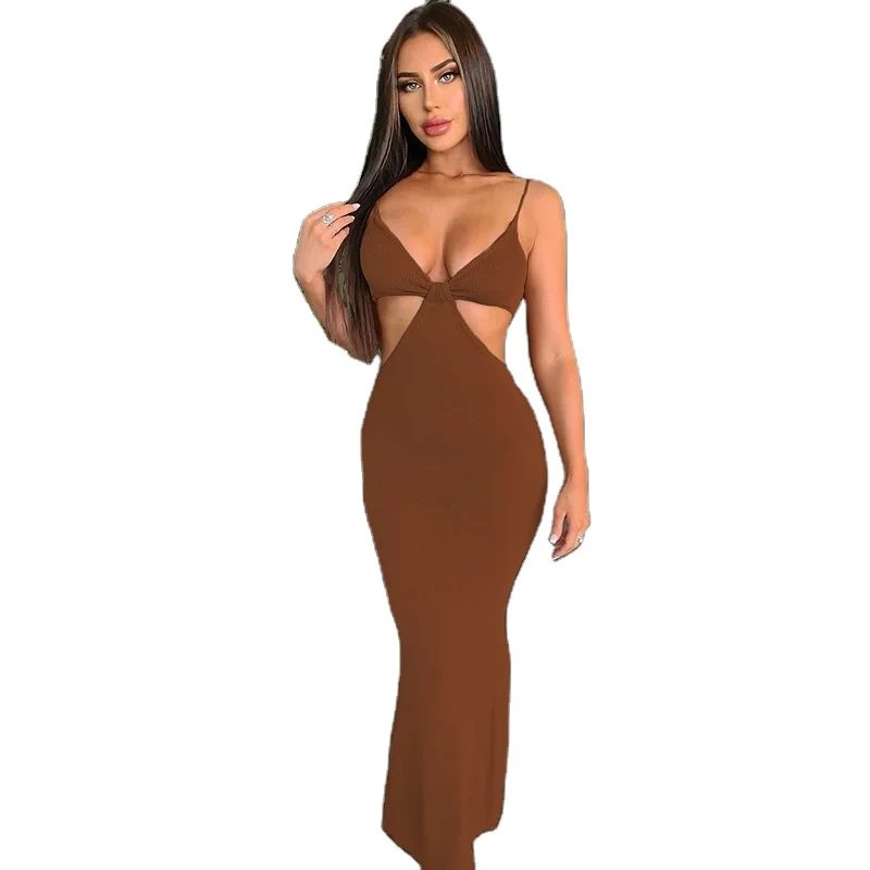 Drawstring Halter Neck Party Dresses Ruched Bandage Hot Sexy Club Night Birthday Outfit Women Skinny Mini Summer Dress