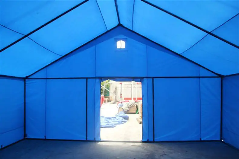 Hot Sale Customized Waterproof Durable Outdoor Extra Large Disaster Relief Wall Tent Cotton Emergency Shelter Canvas Tents