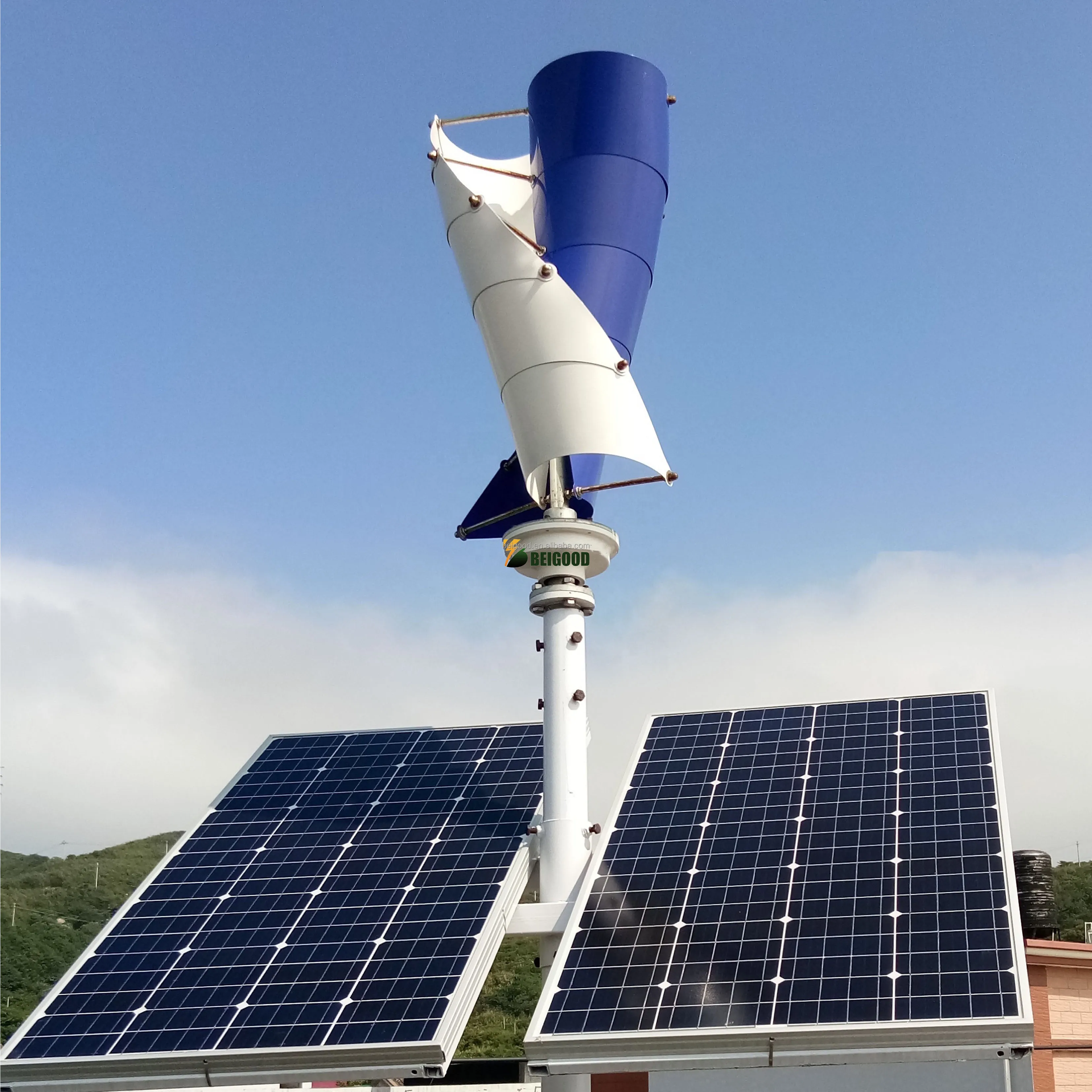 1kw 5kw 10kw 12v 24v 48v Windmill Power Plant Vertical Axis Wind Generator Wind Turbine For Home Used