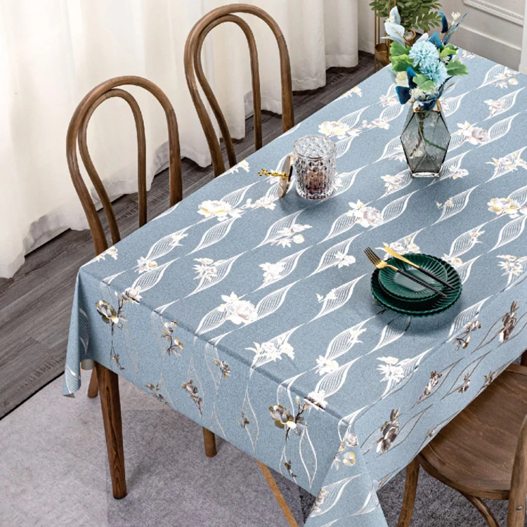 Hot sale Stain Resistant Polyester Table Cover Polyester Table Cover vinyl table cover