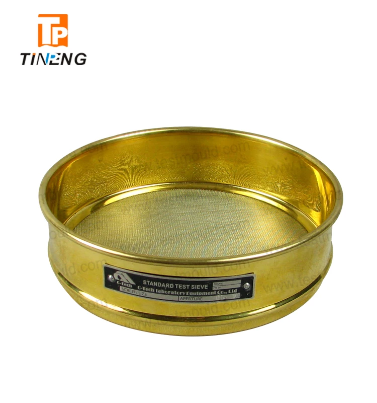 Test Sieves Partical Analysis Sieve Brass Woven Wire Mesh Perforated Plain Weave Lab Sieving 200mm TPH02/TPSO2 CN;HEB TP