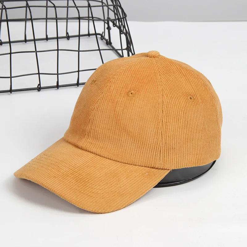 wholesale Spring Autumn Unisex Vintage Baseball Hat Women Men Outdoor Adjustable comfort Corduroy Baseball Cap