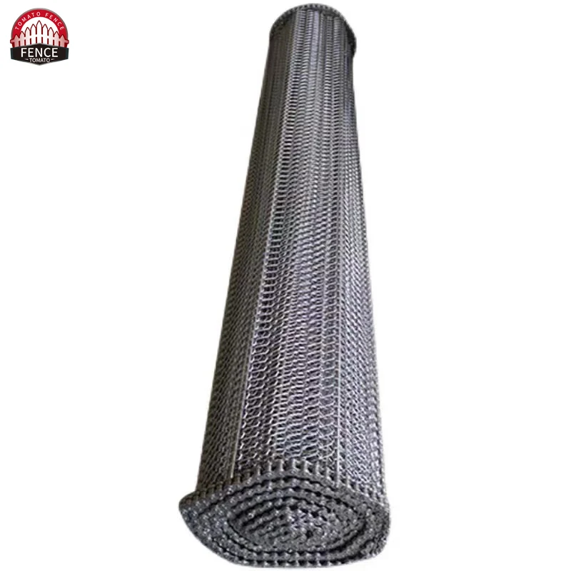 Hot Sale Stainless Steel Chain Spiral Conveyor Belt 1m 1.2m 1.5m Wide Metal Balance Weave Wire Mesh Belt Conveyor Mesh Belt