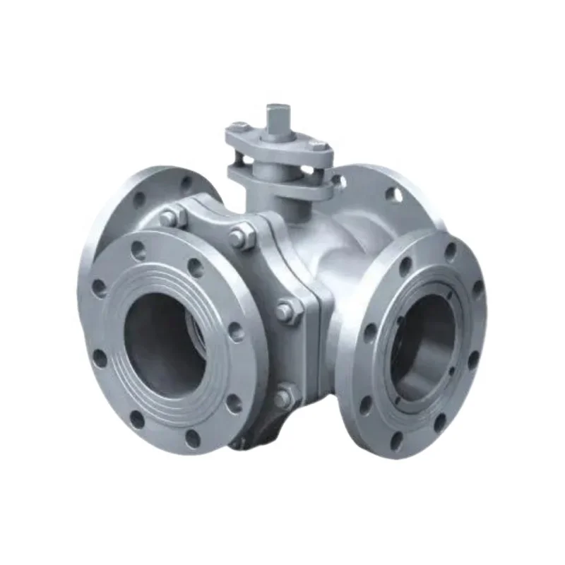 API 6D 316ss Large Cast/Forged Stainless Steel Turbine/Electric Trunnion 3 Way Ball Valve for Fire Damper