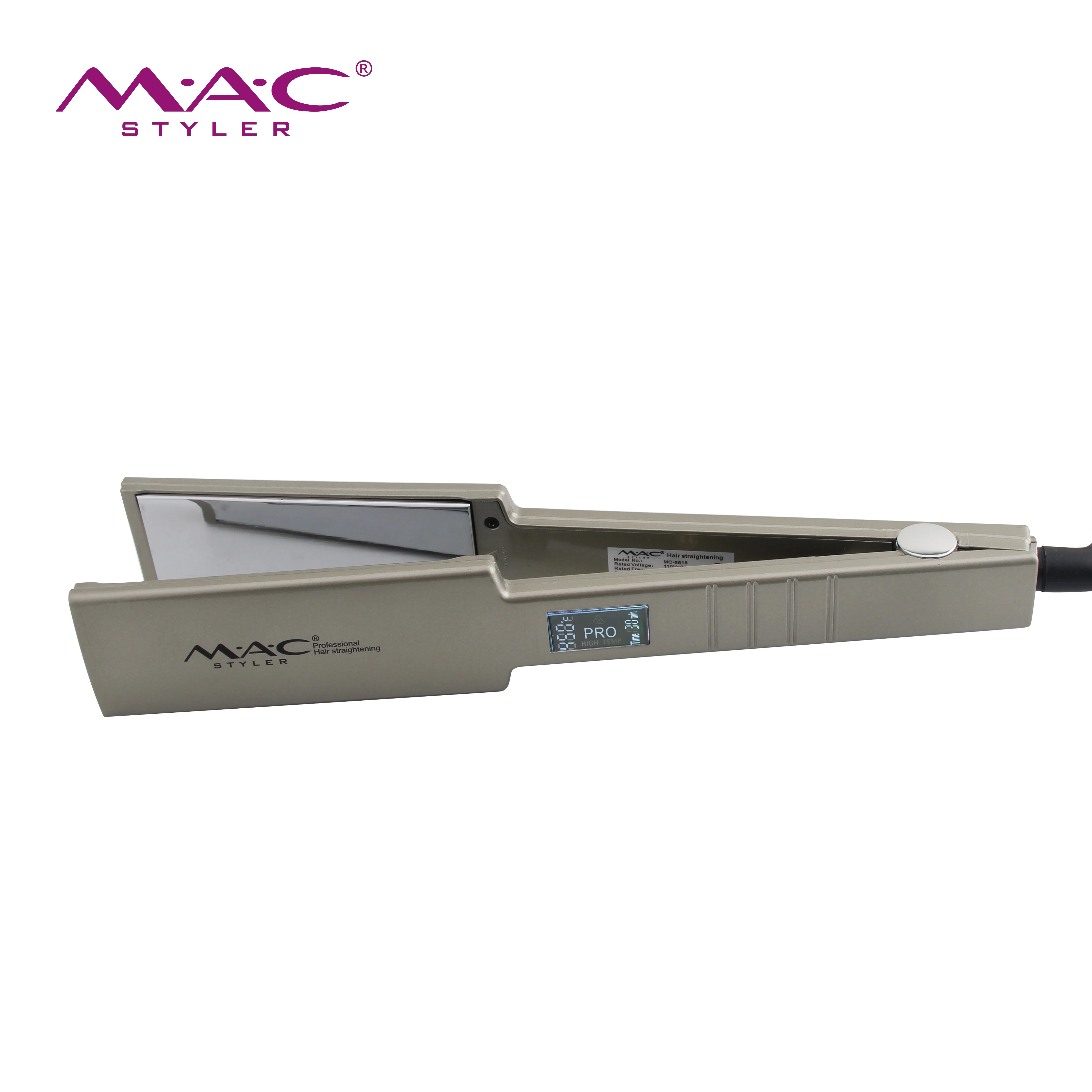 MAC Titanium MCH Hair Irons plancha de cabello Wide Plate Flat Iron Professional Wholesale Portable Hair Straightener