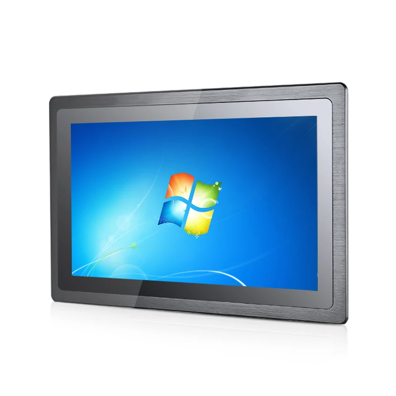 18.5 inch industrial panel pc sunlight quad core i3 i5 i7 capacitive touch screen all in one PC Kiosk with rfid qr code reader