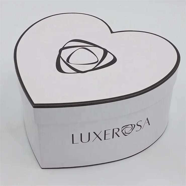 Custom Logo Fancy Heart Bouquet Box Paper Packaging Box for Flower