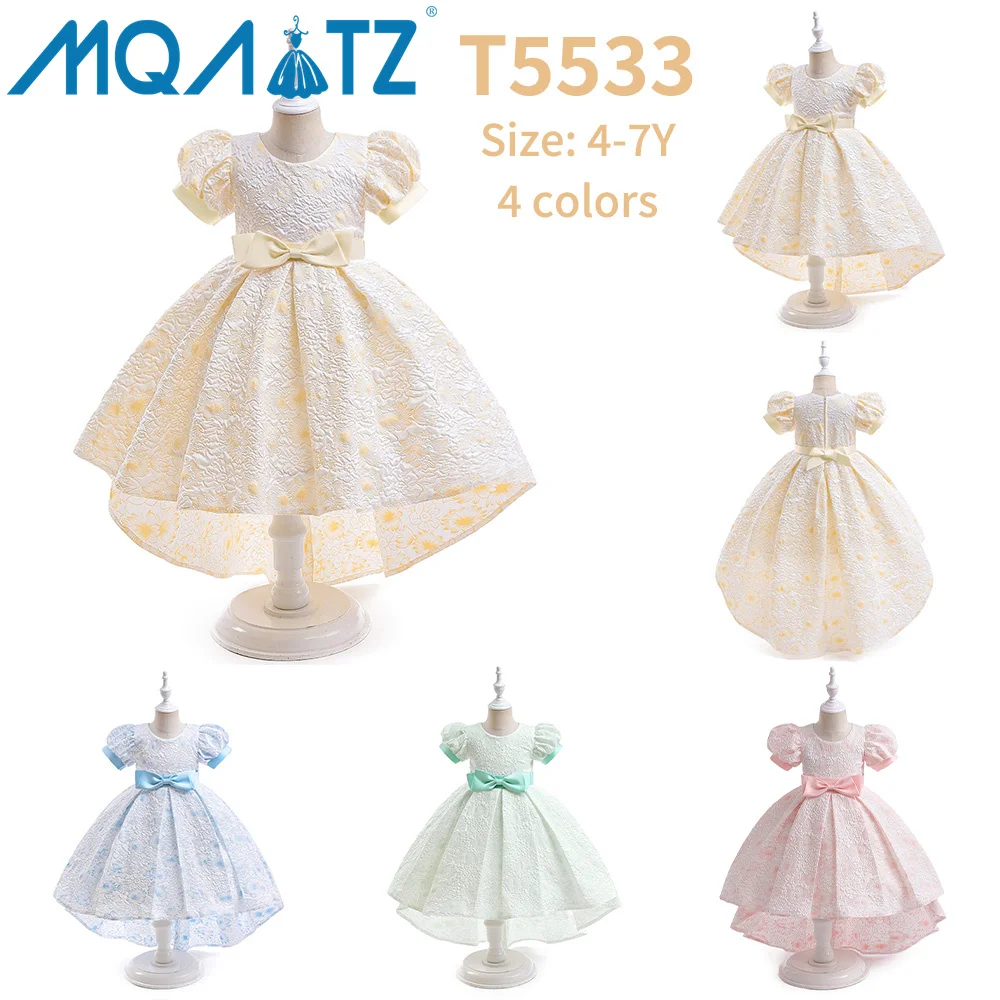 MQATZ Flower Girl Dresses Birthday 7 Years Children Wedding Kids Party Dress For Kids Girls