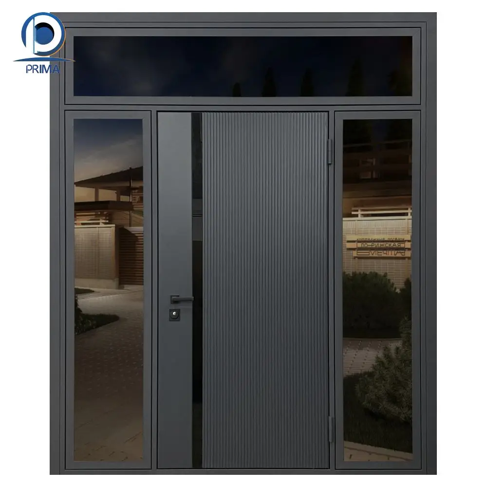 Prima factory high quality  FoShan High Quality Manufacturer Aluminum Entrance Door  Office Using Door
