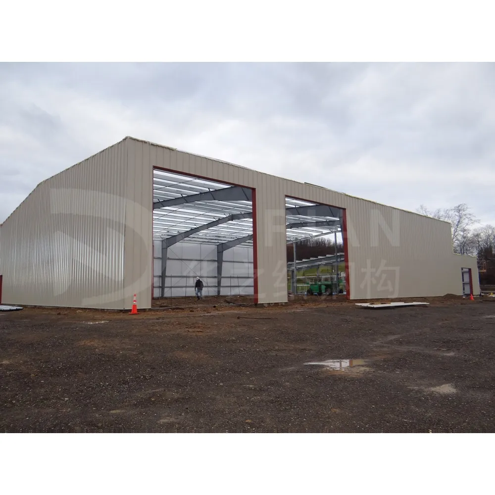 50 x 120 Prefabricated Metal Building Prefab Steel Structure Scrap Warehouse With Living Quarters