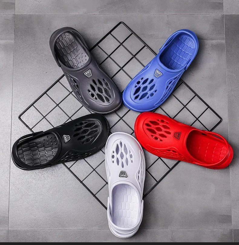 Original Men Sandals Lightweight Casual Shoes EVA Soft Sole Hole Shoes Plus 49 Clogs Outdoor Beach Flat Slippers Garden Shoes