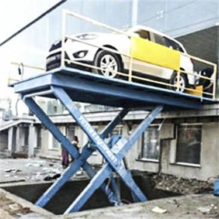 Wemet China hydraulic car lift platform/ car elevator with CE  for garage, showroom, Auto 4s, workshop