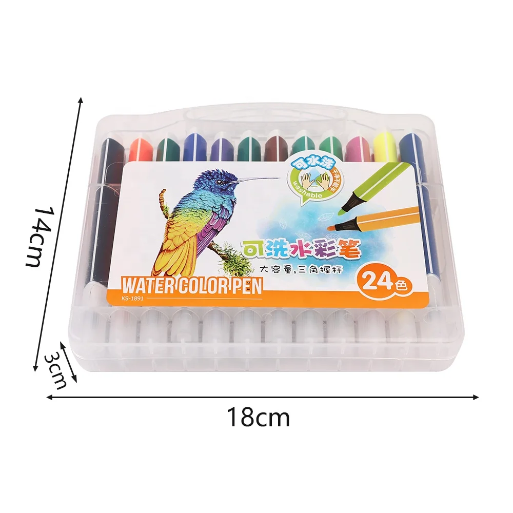 
Huixue Water Color Pen of Art Markers High Quality 24 Colors Set Drawing 