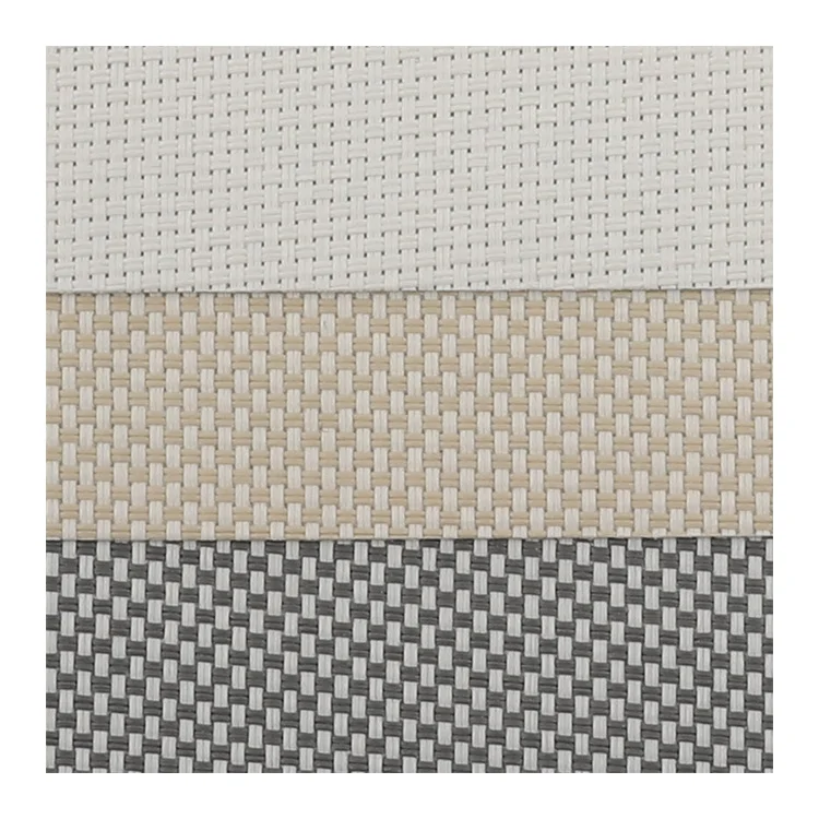 Stock 70% pvc 30% polyester PVC coated sunscreen solar screen roller blinds shades fabric