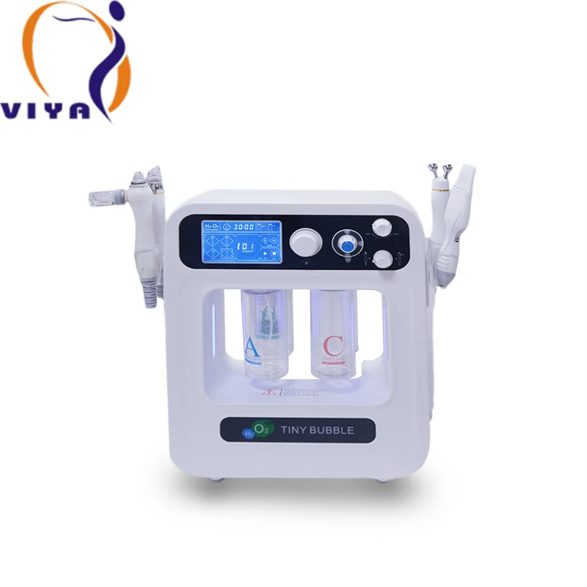 VY-QB07 4 in 1 hydro facial  H2O2 aqua peeling spray facial treatment hydra dermabrasion beauty machine