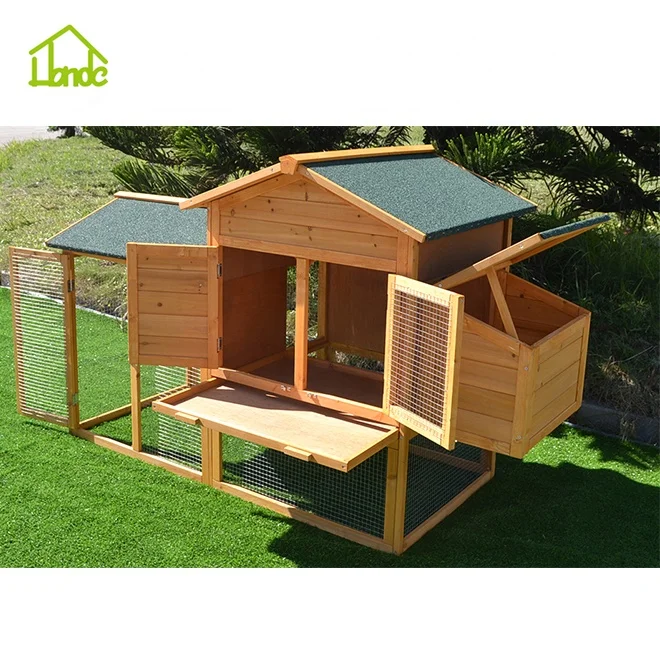 Outdoor cheap wooden chicken house coop