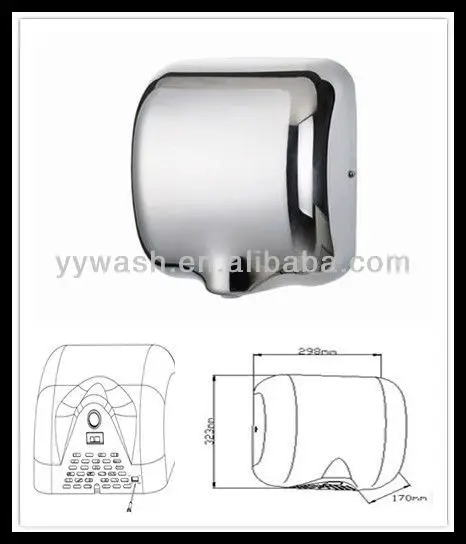 Wholesale Stainless Steel 304 High Speed Hand Dryer Mini Automatic Jet Air Hand Dryer WS-S140