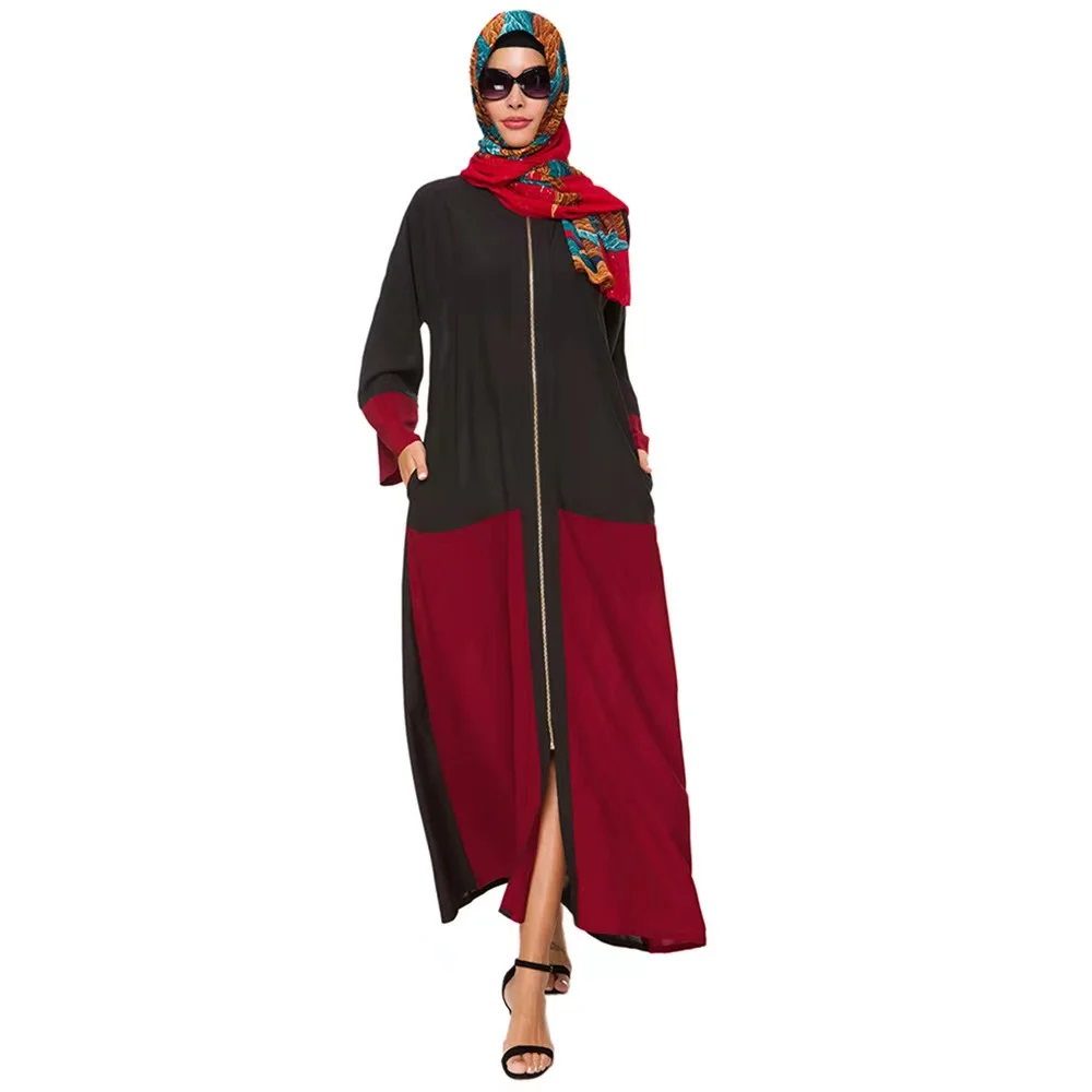 New arrival Chiffon loose maxi dresses robe Dubai Turkey Malaysia Abaya Muslim women garment dresses