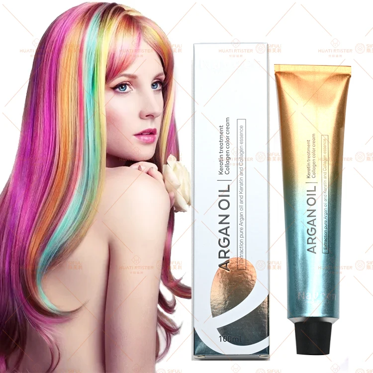 Huati Sifuli Naveen Hair Color Cream Hair Dye For Professional Salon Private Label Fast Semi-Permanent Hair Color Cream
