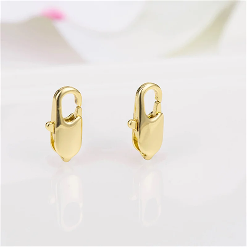 Чистая медь 14K настоящая Золотая Пряжка Омаров