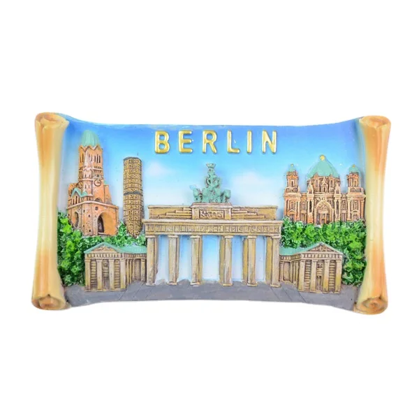 Germany Berlin Ciry Tourist Custom Resin Souvenir 3D Polyresin Fridge Magnet