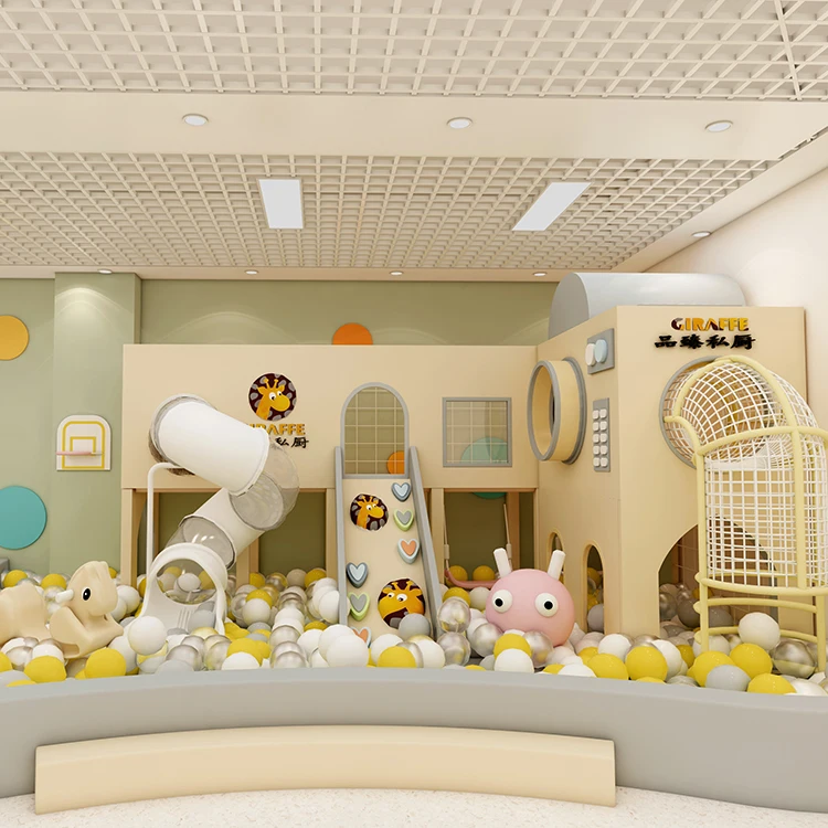 Soft Play Indoor playground Kids Amusement Equipment Slide Obstacles Bridge Popular in Stores Hotels Restaurants Children Room