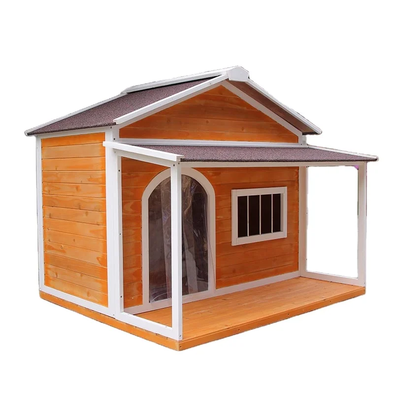courtyard wood dog house kennel Outdoor And Indoor Customized Size Wooden Pet Dog Cat House